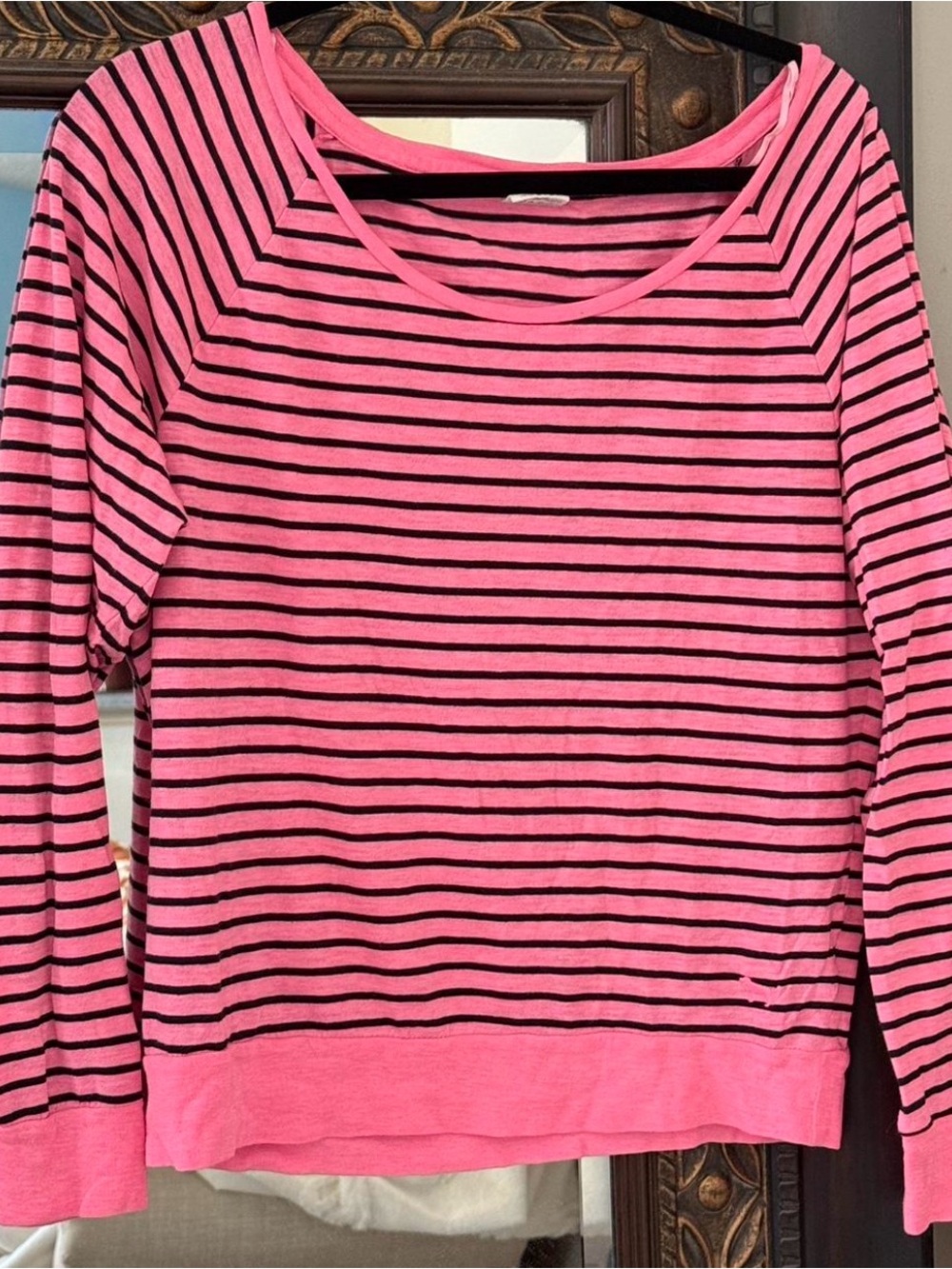 Victoria’s Secret PINK Striped Long Sleeve Tee
